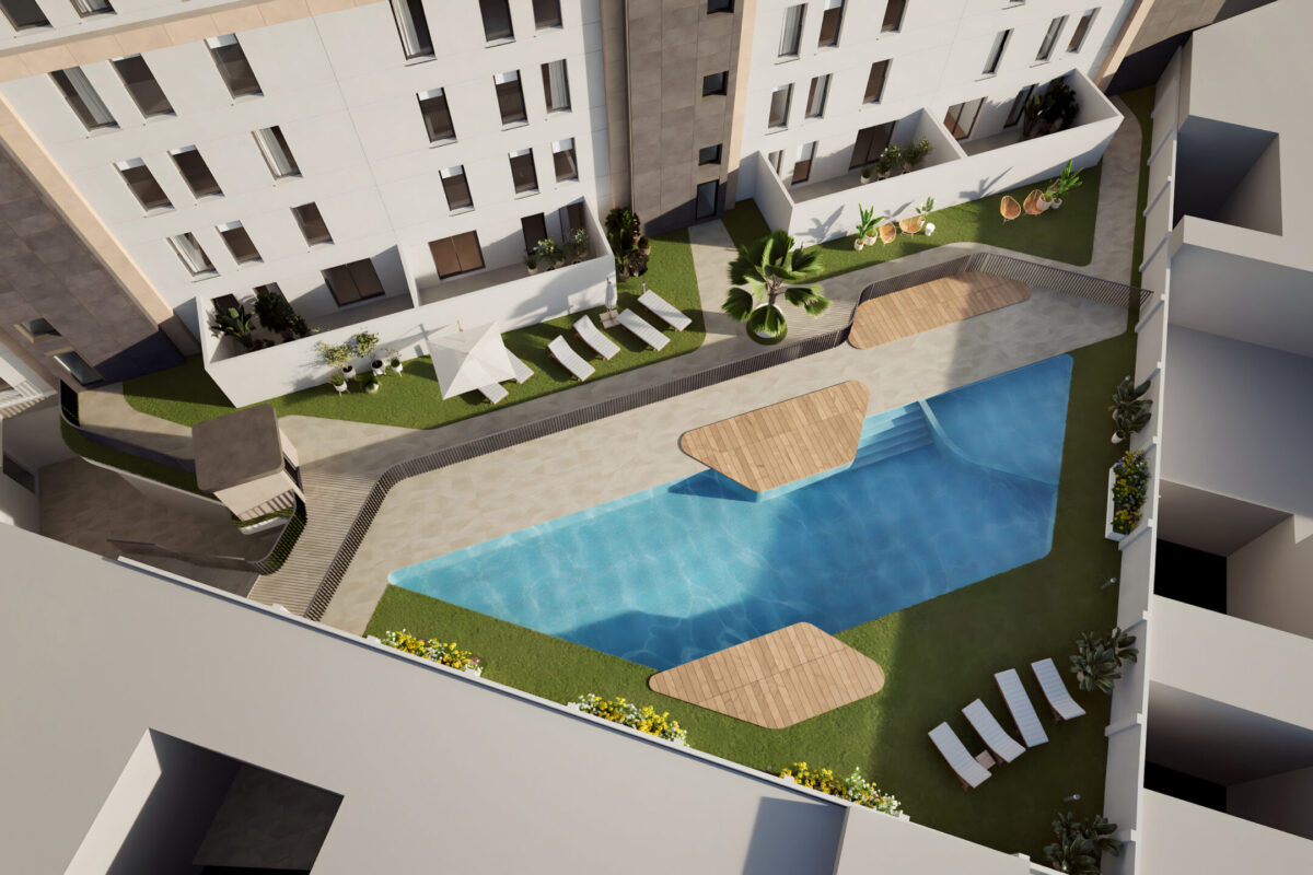residencial gala piscina residencial gala piscina desde arriba