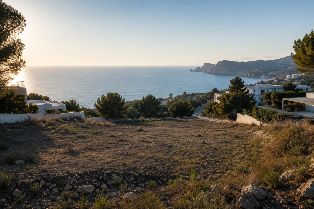 parcela en la costa mediterránea